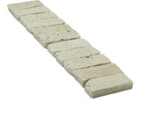 Bordure en travertin naturel - ALBEDO PIERRE - AL-005 - 5x30 cm - Ivoire - Durable
