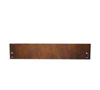 Bordure jardin Acier corten, 120 cm de long, 18,5 cm de hauteur, métal galvanisé à chaud