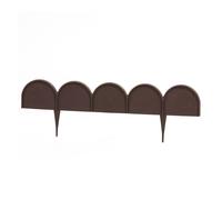 Prosperplast Bordure de jardin 'Garder Line' 20 pièces plastique 10 x 10 x 0,09 m Marron