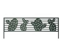 Bordure métal décoratif à planter CACTUS - 0,40 x 1 m - Bleu/vert Vert G