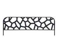 Bordure métal décoratif à planter STONE - 0,40 x 1 m - Ardoise