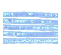 Bordure plate à paillettes, Garniture à paillettes multicolore 5 mètres 12mm, for robe, vêtements, coiffure de mariée, bricolage artisanal(B08)