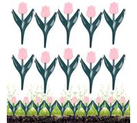 Bordure Plate-Bande 10 pièces de décoration décorative en Forme de | Bordure Paysagère Pour Massifs Extérieur Rétention De Terre Cour Paillis Patio Gazon Piscine