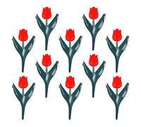 Bordure Plate-Bande 10 Pièces Décoratives en Forme Florale | Bordure Pelouse Pour Massifs Extérieur Rétention De Terre Cour Paillis Patio Gazon Piscine