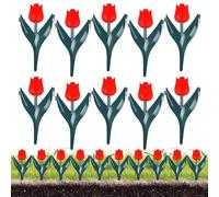 Bordure pour Massif 10 pièces de décoration décorative en Forme de | Bordure Pour Jardin Pour Massifs Extérieur Rétention De Terre Cour Paillis Patio Gazon Piscine