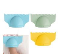 Bordure Verrouillée,3/4 Mm Verrou De Bord Jauge D'Aiguilles À Tricoter Règle De Matelassage | Aiguille à Tricoter en Silicone avec Guide Pouce Accessoires pour Tissus Femme Maison