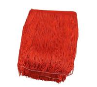 Bordures à Franges Franges à pompons en polyester, 5/10 mètres, 30 cm, for robes latines, rideaux, garnitures décoratives, accessoires de couture for vêtements DIY(No8,30cm-5Meters)