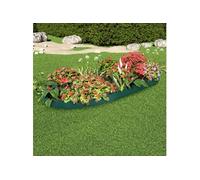 vidaXL Bordures de jardin Vert 65 x 15 cm PP