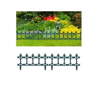 vidaXL Bordures de jardin 16 pcs Vert 10 m PP