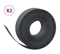 Bordures de jardin 2 pcs gris 10 m 15 cm polyéthylène vidaXL vidaXL