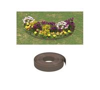 Bordures de jardin 2 pcs marron 10 m 10 cm polyéthylène 3155436