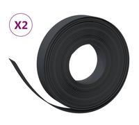 Bordures de jardin 2 pcs noir 10 m 10 cm polyéthylène vidaXL vidaXL