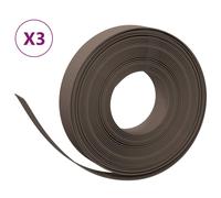 Bordures de jardin 3 pcs marron 10 m 10 cm polyéthylène vidaXL vidaXL