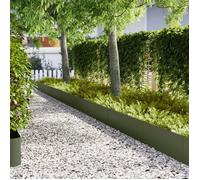 Vidaxl Bordures De Jardin 30 Pcs Vert Olive 100x0,5x30 Cm Acier