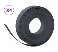 Bordures de jardin 4 pcs gris 10 m 10 cm polyéthylène vidaXL vidaXL
