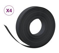 Bordures de jardin 4 pcs noir 10 m 10 cm polyéthylène vidaXL vidaXL