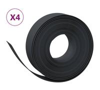 Bordures de jardin 4 pcs noir 10 m 15 cm polyéthylène vidaXL vidaXL