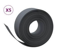 Bordures de jardin 5 pcs gris 10 m 20 cm polyéthylène vidaXL vidaXL