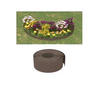 Bordures de jardin 5 pcs marron 10 m 20 cm polyéthylène 3155463