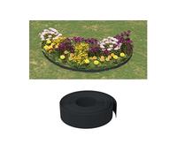 vidaXL Bordures de jardin 5 pcs noir 10 m 15 cm polyéthylène 3155447 Noir G