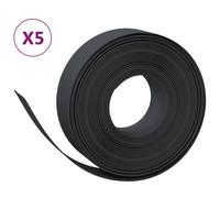 Bordures de jardin 5 pcs noir 10 m 15 cm polyéthylène vidaXL vidaXL