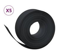 Bordures de jardin 5 pcs noir 10 m 20 cm polyéthylène vidaXL vidaXL