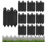 Bordures de Jardin | Bordures sans Enfouissement,Barrière Décorative De 10 Pièces Protectrice pour Délimiter Et Protéger Pelouse, Terrasse, Allée Pavée, Jardin, Cour Et Espaces Verts