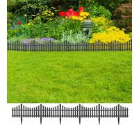 Bordures de Jardin Brun 17 pcs/10 m Frontière Bord Bordure de Pelouse vidaXL