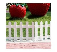 Bordures de Jardin en Bois, Garde-Corps de Jardin Flexible, Bordure de Paysage extérieur à Faire soi-même(White,50x20cm/4pcs)