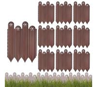 Bordures de jardin et éléments de délimitation, bordure pour parterres de fleurs florales et délimitation, 10 pièces clôture décorative pour pelouse jardin parterre de fleurs Patio route