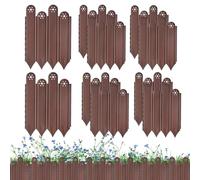 Bordures de jardin et éléments de délimitation, délimitation pour sol, 10 pièces clôture décorative pour pelouse jardin parterre de fleurs patio route