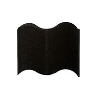 Bordures de Jardin Idées de clôtures Jardin, 20 pièces en Plastique, Bordures Paysage, pelouse, Chemin détachables(Black)
