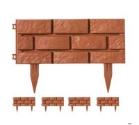 Bordures de jardin imitation brique - Vendu par 4