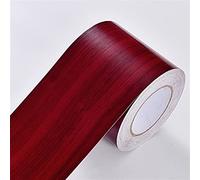 Bordures de papier peint auto-adhérent, Frise de papier peint autocollante grain de bois 5 m/10 m, lot de 1(Wood Rt,10 meters)