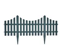 vidaXL Bordures de pelouse 17 pcs 10 m Vert 41229