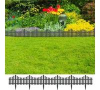 Vidaxl Bordures De Pelouse 17 Pcs Anthracite 10 M Pp