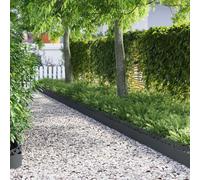 vidaXL Bordures de pelouse 30 pcs Argent 103 x 0,05 x 22 cm métal durable pour jardin et terrasse