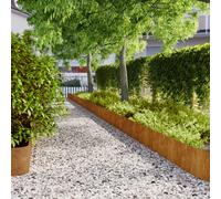 Bordures de Pelouse Jardin Terrasse Extérieur Acier Corten Flexible vidaXL