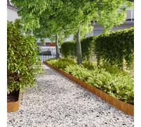 vidaXL Bordures pelouse 10pcs anthracite 25x103cm acier laminé à froid