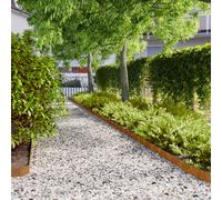Bordures de Pelouse Jardin Terrasse Extérieur Acier Corten Flexible vidaXL
