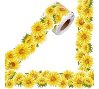 Bordures de tableau d'affichage tournesol de 15 m, bordure florale vive pour décoration murale de salle de classe, école et bureau