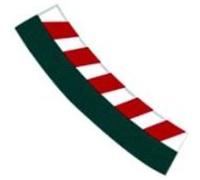 Bordures Int. Courbes 3/30° Echelle : 1/24 1/32 Carrera G