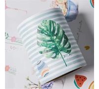 Bordures Murales Peler Et Coller Papier Peint Bordure Fenêtre Garniture Moulure Miroir Cadre Kit Panneau Mural Tableau D’Affichage Bordures Tranches De Fruits, Green Leaves, 12 X 600cm