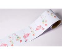 Bordures Murales Peler Et Coller Papier Peint Bordure Fenêtre Garniture Moulure Miroir Cadre Kit Panneau Mural Tableau D’Affichage Bordures Tranches De Fruits, Pink Flamingo, 12 X 600cm