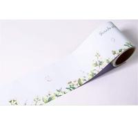 Bordures Murales Peler Et Coller Papier Peint Bordure Fenêtre Garniture Moulure Miroir Cadre Kit Panneau Mural Tableau D’Affichage Bordures Tranches De Fruits, Green Leaf, 12 X 600cm