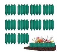 Bordures pour Aménagement Paysager Extérieur 10 Pièces sans Creuser | Bordure De Pelouse 22 X 20 Cm Pour Allées Sentiers Jardins Massifs de Fle