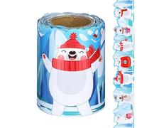 Bordures Pour Tableau D'Affichage | 10 m Décorations de Noël Mignonnes et Colorées | Décorations De Garniture Pour Tableau D'Affichage De Fête | pour École Bureau Fête Noir Blanc Panne
