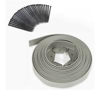 Bordurette de jardin flexible grise 10M avec 30 piquets d'ancrage