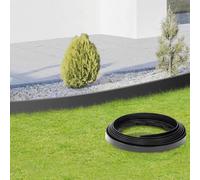 Bordurette De Jardin Flexible 8 M Gris Anthracite Hauteur 12 Cm + 24 Piquets Gris