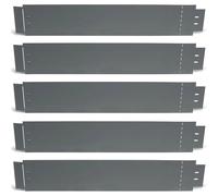 Bordurette de jardin x5 acier gris anthracite flexible L. 5 x H. 0.12 M